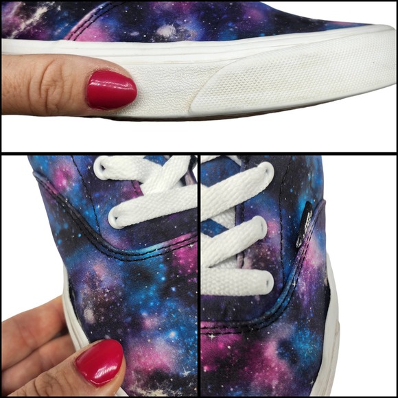 Vans Shoes Juniors 5 Galaxy Space Purple Blue Tie Dye Low Tops Skate Skateboard - Picture 7 of 10